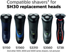 SH30 Replacement Heads for Philips Norelco Series 3000, 2000, 1000 Shavers and S738 Click and Style, ComfortCut Shaving Heads SH30/52 Made in Netherlands XUYAO