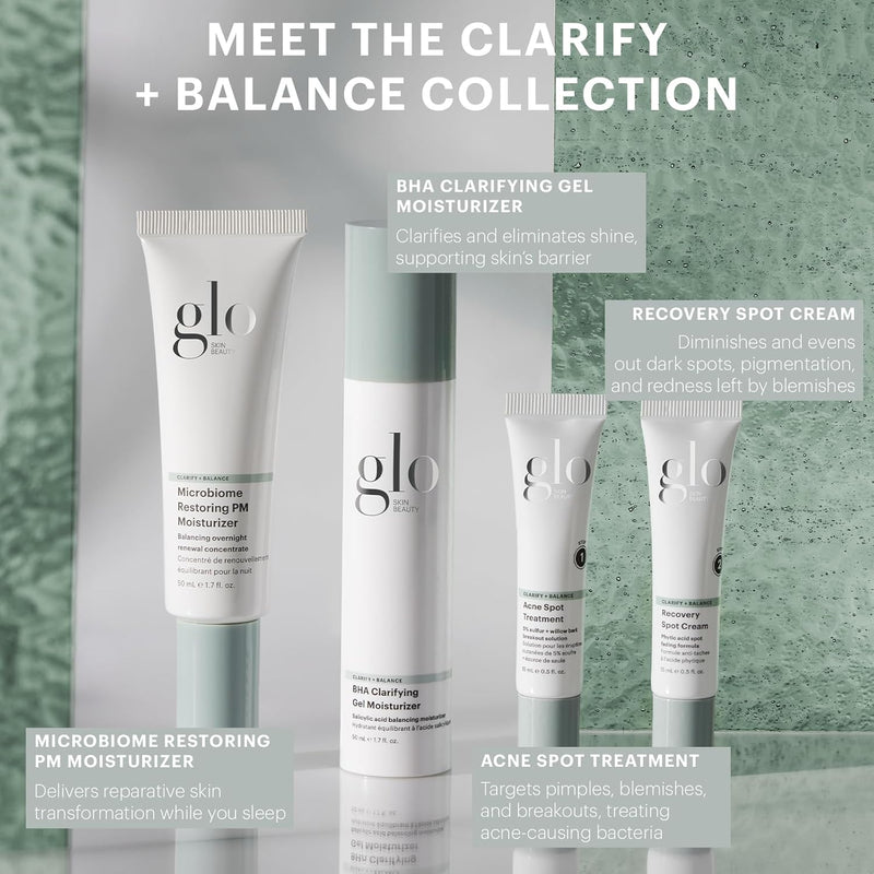 Glo Skin Beauty BHA Clarifying Gel Moisturizer – Oil Free Face Moisturizer for Acne-Prone & Oily Skin, With Salicylic Acid to Refine & Balance, Reducing the Appearance of Pores Infinity Warehouse