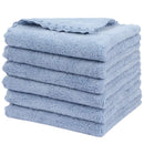 SUNLAND Microfiber Face Makeup Remover Cloth Reusable Facial Cleansing Towel Ultra Soft Face Washcloth 11inchx 11inch (6pack, blue) SUNLAND Store