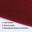 Pre Stretched Braiding Hair Ombre Burgundy Easy Braiding Synthetic Braiding Hair Extension 24 Inch Crochet Braids Hair 8 Packs By Leticia Leticia