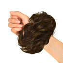 Bun Hair Piece 100% Human Hair Bun Extensions Ponytail Hair Extensions For Women Donut Chignons（Light Brown） yiluxiangban