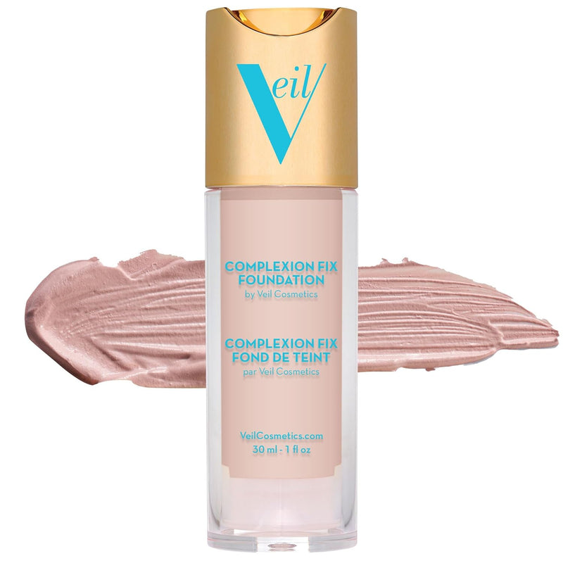 Veil Cosmetics Complexion Fix Liquid Foundation – Buildable Coverage – Water-Resistant, Hypoallergenic, Oil-Free, Cruelty-Free & Vegan – Lightweight & Brightening – Long Lasting (2N Light Neutral) Infinity Warehouse