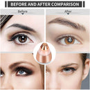 Eyebrow Hair Remover Replacement Heads for Women Painless Eyebrow Trimmer Blades, Perfect and Smooth, with Cleaning Brush, As Seen On TV, Rose Gold (5Pcs) FOUUA