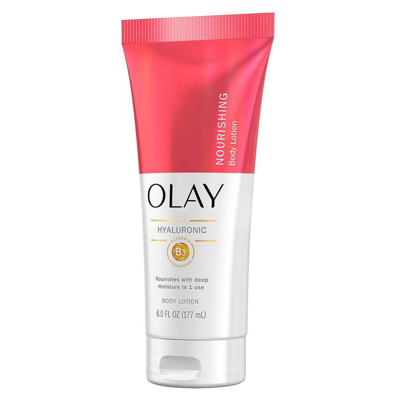 Olay Nourishing & Hydrating Hand and Body Lotion with Hyaluronic Acid, 6 fl oz tube (Pack of 3) - Infinity Warehouse