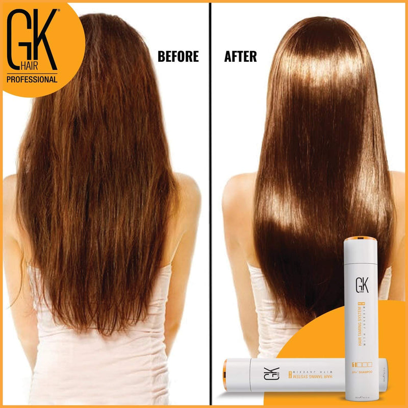 GK HAIR Global Keratin pH+ Pre-Treatment Clarifying Shampoo (10.1 Fl Oz/300ml) For Preps Hair Deep Cleansing,Removes Impurities -With Aloe Vera, Vitamins & Natural Oils All Hair Types Men and Women GK HAIR