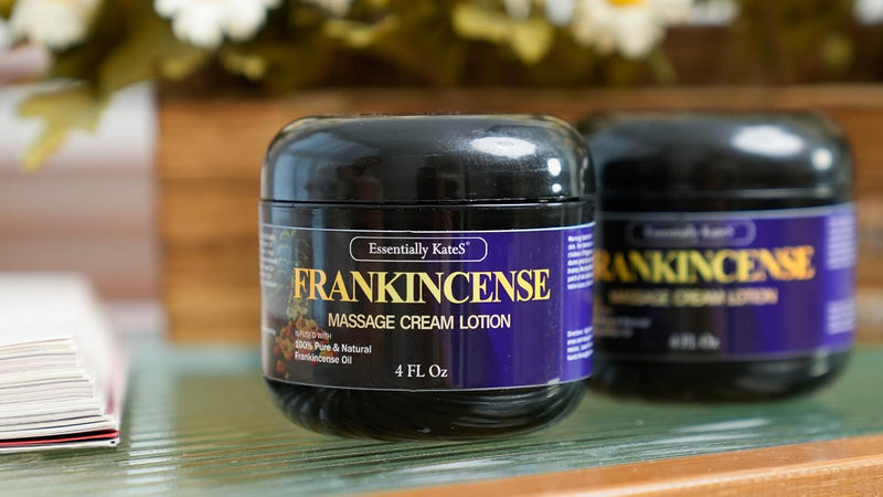 Frankincense Oil Massage Cream Lotion 4 Fl Oz - Medium Glide - Helps Relax Sore Muscle and Stiffness - Helps Tone & Nourish Skin Infinity Warehouse