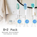 Brushmo Replacement Toothbrush Heads Compatible with Phillips Sonicare Electric Toothbrush Value Pack (8+2). Brushmo