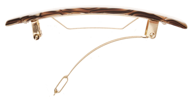 France Luxe Luxury Rectangle Barrette, Onyx - Classic French Design for Everyday Wear France Luxe