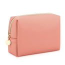 Gonex Small Makeup Bag for Purse, Water-Resistant PU Vegan Leather Travel Cosmetic Pouch with Christmas Gift Box, Portable Toiletry Bag for Women Girls Daily Storage Organizer Pink Gonex