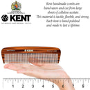 Kent 12T All Coarse Hair Detangling Comb Wide Teeth Pocket Comb for Thick Curly Wavy Hair. Hair Detangler Comb for Grooming Styling Hair, Beard and Mustache. Saw-Cut Hand Polished. Handmade in England KENT