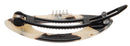 France Luxe Mini Cutout Oval on Plastic Tige Boule Barrette - Ivory Tokyo France Luxe