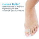 NatraCure Gel Toe Spreaders, Separators & Spacer (Pair w/Toe Loop) 1032-M CAT (Size: Large) NatraCure