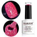 Glitter Gel Nail Polish, Gold Diamond Gelpolish Spark Shiny Nail Art Soak Off U V L E D Lacquer Gel Nail Starter Manicure Salon DIY at Home RAR82 Infinity Warehouse