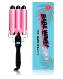 Babe Waves Jumbo Hair Curling Wand | Triple Barrel Waving Iron | Trademark Beauty Dual Voltage Hair Waver with 32mm Barrels Babe Waves Store