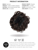 ROSEBUD Chignon Hairpiece Curly Bun Extensions Scrunchie Updo Hair Pieces Synthetic Combs in Messy Bun Hair Piece for Women Rose bud