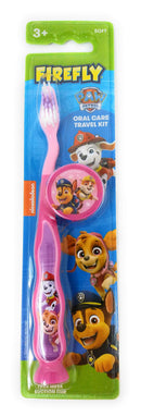 PAW Patrol Toothbrush for Kids 3+ yrs. Soft Suction Cup Pack of 2 FIREFLY