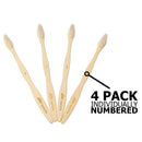 SeaTurtle Plant-Based Bristles Bamboo Toothbrush - Pack of 4 - Soft Natural Bristle for Sensitive Gums - Recyclable Biodegradable Zero Waste Eco-Friendly Sustainable Products SeaTurtle