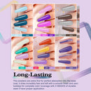 Lavender Violets Dip-Powder-Nail-Kit Starter 36 Colors Quick Drying Dipping Powder Set - Pale Purple, Orchid, Nude, Pink, Navy Blue - Summer and Christmas Colors for Dip Nails Manicure Pedicure M951 Lavender Violets