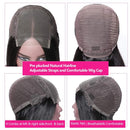 ISEE Hair 4x4 Lace Front Wigs Human Hair For Black Women Brazilian Straight Human Hair Lace Closure Wigs 180% Density Pre Plucked With Baby Hair Natural Color (24 Inch, Straight Human Hair Wigs) ISEE Store