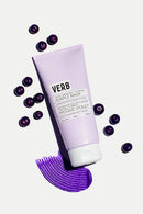 Verb Purple Hair Mask - Vegan Toning Mask for Brassy Hair – Brightening and Hydrating Hair Mask for Blonde Hair, Grey Hair and Silver Hair – Color-Repair Hair Mask Reduces Yellow Hue, 6.3 fl oz VERB