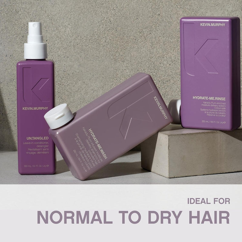 KEVIN.MURPHY HYDRATE-ME.WASH - Hydrating Shampoo for Natural & Coloured Hair - For Dull, Parched & Dry Hair - Deep Nourish Shampoos - 250 ml / 8.4 fl oz Infinity Warehouse