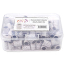 PANA 100 Pieces Nail Sanding Bands Professional Nail Manicure Great Fit for Nail Drill Bits for Acrylic Nails (180 Grit, Zebra) PANA