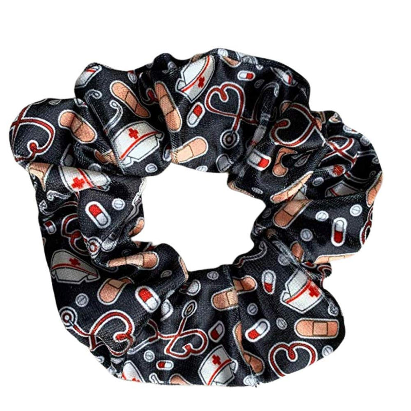 Infinity Collection Nurse Scrunchie, Nurse Accessories, Nurse Hair Ties, Nursing Elastics Make Perfect Nurses Gift Infinity Collection