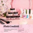 Beetles Dip Powder Nail Kit- 6 Colors Popular Nude Pink Glitters Nail Dipping Powder Set with Base Top Coat Activator Brush Saver for DIY Nail Art Salon Manicure Gifts for Girls beetles Gel Polish
