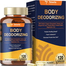 Chlorophyll Body Deodorizing Supplement with Probiotic & Prebiotic, Magnesium, Zinc, L-Glutamine Deodorant Supplements for Women & Men, 120 Count Infinity Warehouse