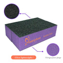 Maryton Nail Buffer Sanding Block Polisher Buffing File 60/100 Grit for Acrylic Nail Art Kit Manicure Tools 10 PCS (Black Purple) MARYTON
