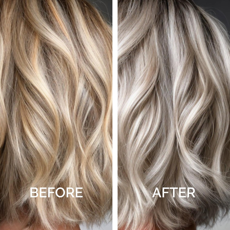 Just Nutritive Purple Toning Shampoo for Blonde, Gray, White, Silver, and Bleached Hair - Eliminate Brassiness, Boost Shine, Repairs, Hydrates, Sulfate-Free, Paraben-Free, Anti-Yellowing, 8 oz. Infinity Warehouse