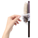 Hair Brush Cleaner Tool (100 Count) – Hair Brush Liner for Detangling Combs, Pet Hair Brushes, Dog, Cat, Horse Hair – Reusable Brush Hair Remover Net Comb Protection Net to Keep Brush Clean - Fits All Hairbrushes Hairless Brush