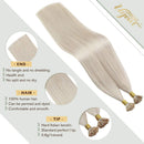 Ugeat Itip Remy Human Hair Extensions 18inch Itip Hair Extensions Human Hair Pre Bonded