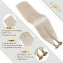 Ugeat Itip Remy Human Hair Extensions 18inch Itip Hair Extensions Human Hair Pre Bonded