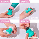 I Dew Care Pawfect Face Scrubber | 3-in-1 Cute Silicone Pore Cleanser, Exfoliator, and Massager with Sponge | Korean Skincare Tool I DEW CARE