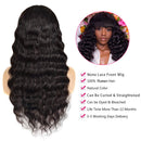 Human Hair Wigs with Bangs for Black Women 150% Density Loose Deep Wave None Lace Front Wigs Machine Made Wigs Glueless 100% Unprocessed Brazilian Virgin Human Hair Wigs (14 inch) Borchan