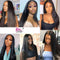 Beauty Forever T-Part Lace Front Wig Brazilian Virgin Human Hair Wig，Hand Tied Pre-plucked Straight T-Shape Lace Part Wig 150% Density Natural Color Middle Part Beauty Forever Store