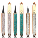 2020 Upgraded Self-adhesive Eyeliner,2 in 1 Eye Liner Pen Diamond Bling Glitter Liquid Eyeliner No Glue, Non Magnetic, Eye Liner for Eye Makeup and Wear Normal False Eyelashes (Queen Pearl White) LETGO