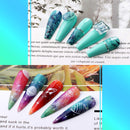 Makartt Nail Art Foil Transfer Stickers Nail Art Supplies Foil Transfers 10 Rolls Nail Decals Nail Extension Gel Art Decorations for Women Poly Nail ExtensionGel DIY Design 4cm 100cm Starry Sky Makartt Store