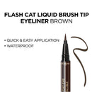 L'Oreal Paris Makeup Infallible Flash Cat Eye Waterproof Liquid Eyeliner, Brown L'Oreal Paris
