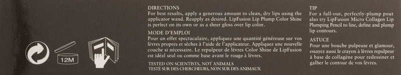 Fusion Beauty Lip Fusion Micro-injected Collagen Lip Plump Color Shine Fusion Beauty