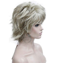 Lydell Short Layered Shaggy Wavy Full Synthetic Wigs (H16/613 Blonde Highlights) Lydell