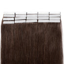 Tape in Hair Extensions Human Hair 14''-24'' Double Side Tape Seamless Skin Weft Rooted Tape on Natural Hair Extensions 20pcs Long Straight Silky (16 inch 50g,