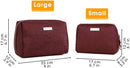 Large Makeup Bag Zipper Pouch Travel Cosmetic Organizer for Women and Girls (Large, Red) Narwey Store