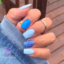 509 Dip Powder Electric Blue Color 2OZ | USA Quality | Shipped from Texas| Easy To work use| Without UV Lamp Cure Nail Natural Dry Nail Art Double Dip