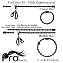 PRO Hair Tie - Easy-Release Clasp - Secure Hold - No Damage - Great for ANY Active Lifestyle (3 Pack Set) PRO Store