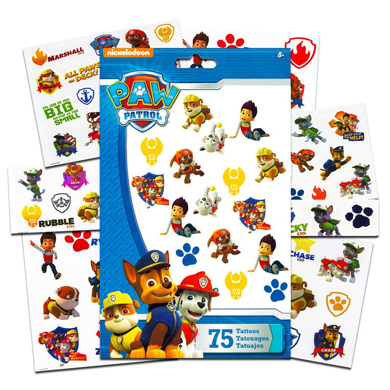 PAW Patrol Tattoos (75 Temporary Tattoos) Paw Patrol