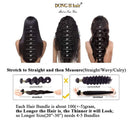 Peruvian Loose Deep Wave Bundles with Closure, 9A Virgin Hair Long Loose Deep Hair 3 Bundles with 4x4 Top French Lace Closure with Baby Hair (22/24/26+20 Inch, 3 Bundles+Free Part Closure) DONG H hair