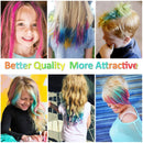 Maydear Temporary Hair Chalk Comb-Non Toxic Washable Hair Color Comb for Hair Dye-Safe for Kids for Party Cosplay DIY - Red Maydear