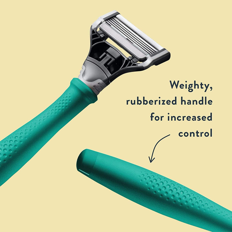 Harry's Razors for Men - Men's Razor Set with 3 Razor Blade Refills, Travel Blade Cover, 4 oz Shave Gel (Tropical Green) Harry's Store
